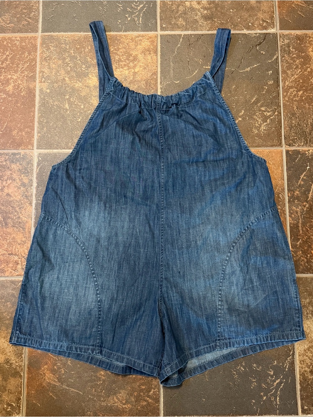 Free People ‘We The Free’ Freebird Shorttalls Denim Romper Size M **NWT**
